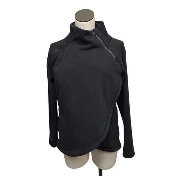 Athleta Tops - Athleta Sweatshirt Womens Size Small Cozy Karma Asym 1/4 Zip Pullover Athleisure
